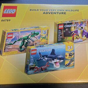 LEGO 66789 Creator Animal Set 9 Exciting Animal Toys in 1 Box Dinosaur Shark Owl